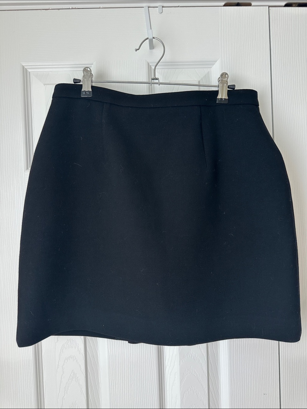 & Other Stories Black Double-Breasted Mini Skirt with Gold Buttons - Picture 3 of 3